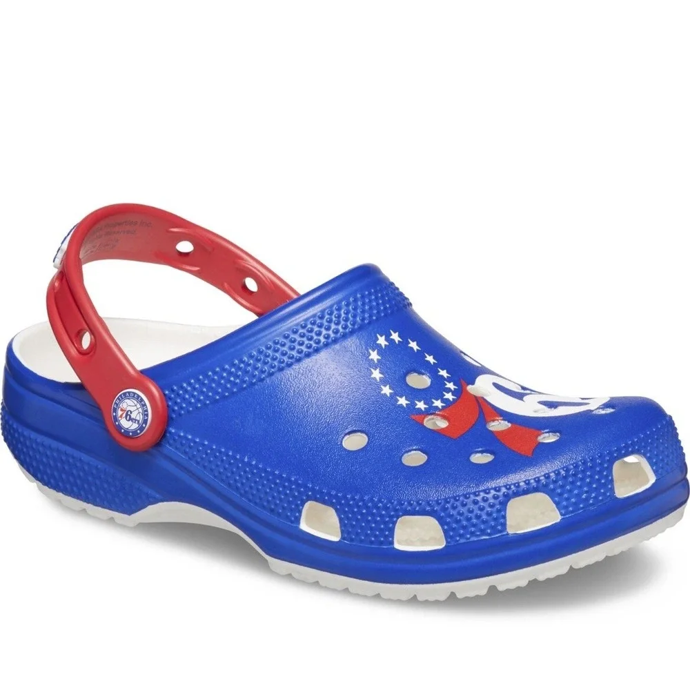 Crocs NBA Philadelphia 76ers Classic Clogs Men's‎ 11